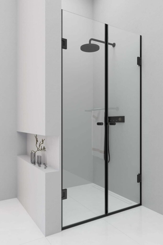 Plati dušo kabinų kolekcija Klaipėdoje. Pajūriostiklas.lt